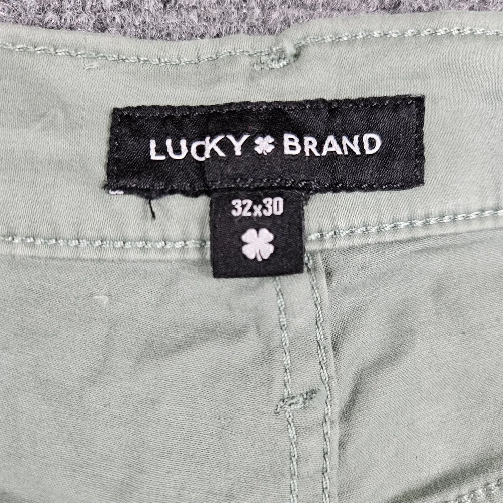 $99 Lucky Brand 223 Straight Leg Advanced Stretch Pants Green Mens 32x30 NEW